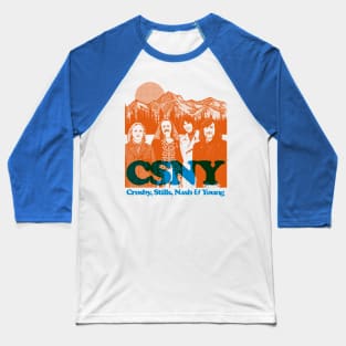 Crosby Stills Nash and Young Baseball T-Shirt